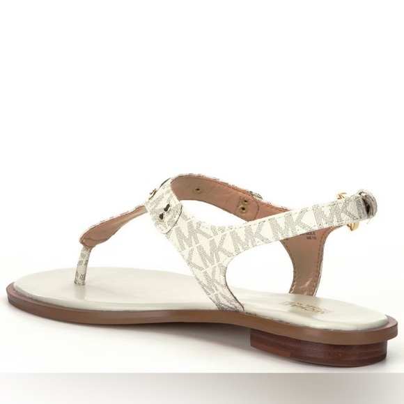 MICHAEL Michael Kors MK Plate Logo Thong Sandals - Picture 3 of 9